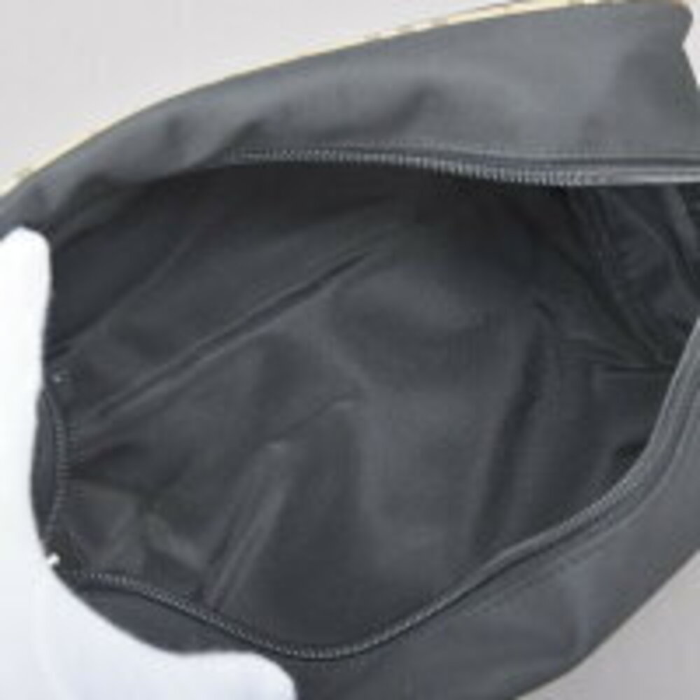 BURBERRY check pouch vanity bag black clutch multi case makeup accessories ka - Picture 8 of 10